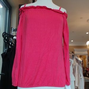 Off the Shoulder Pink Top